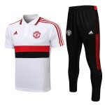 Manchester United Polo Za Trening 2022-23 Bijelo Crno Crvena